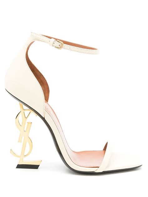 ysl white dress shoes|yves Saint Laurent high heels.